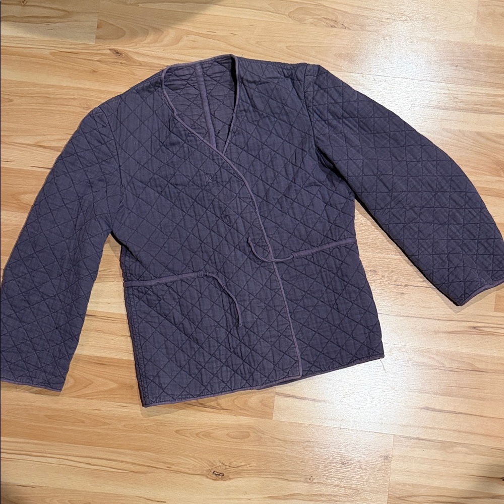 Japanese Workware Jacket • Eggplant Purple • Minimalist Cocoon Style